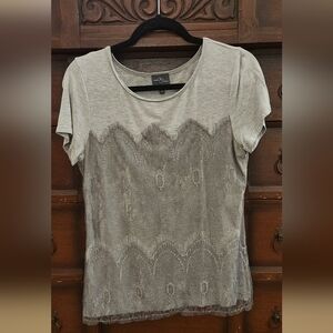 Market & Spruce Heather Gray Top